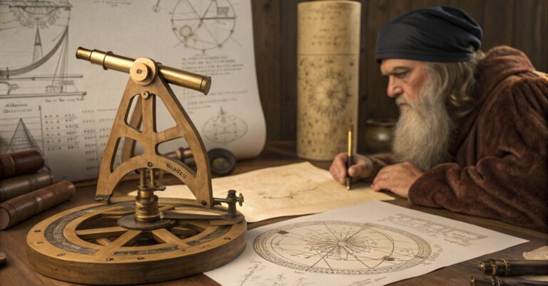 Bussola To Measure Angles Within A Circle Leonardo Da Vinci